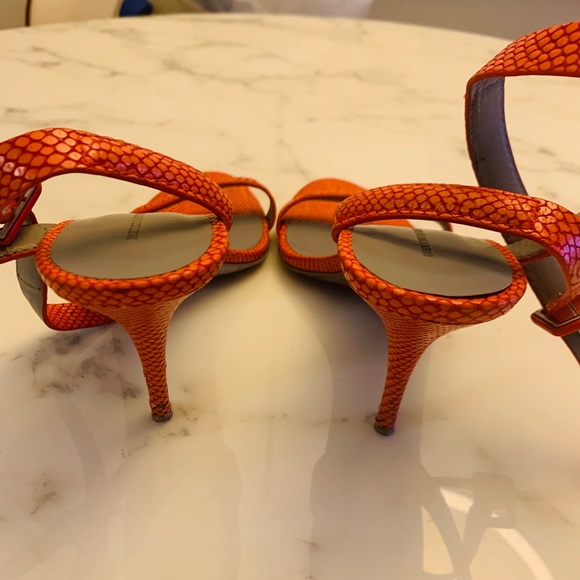 Alexander Wang Orange Antonia Sandals - Picture 4 of 6